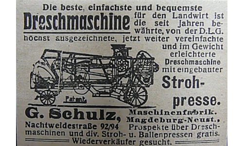 Schulz Maschinenfabrik und Eisengießerei